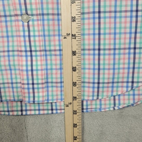 Vineyard Vines Shirt Mens Large Classic Fit Whale Colorful Gingham Check - Picture 9 of 10